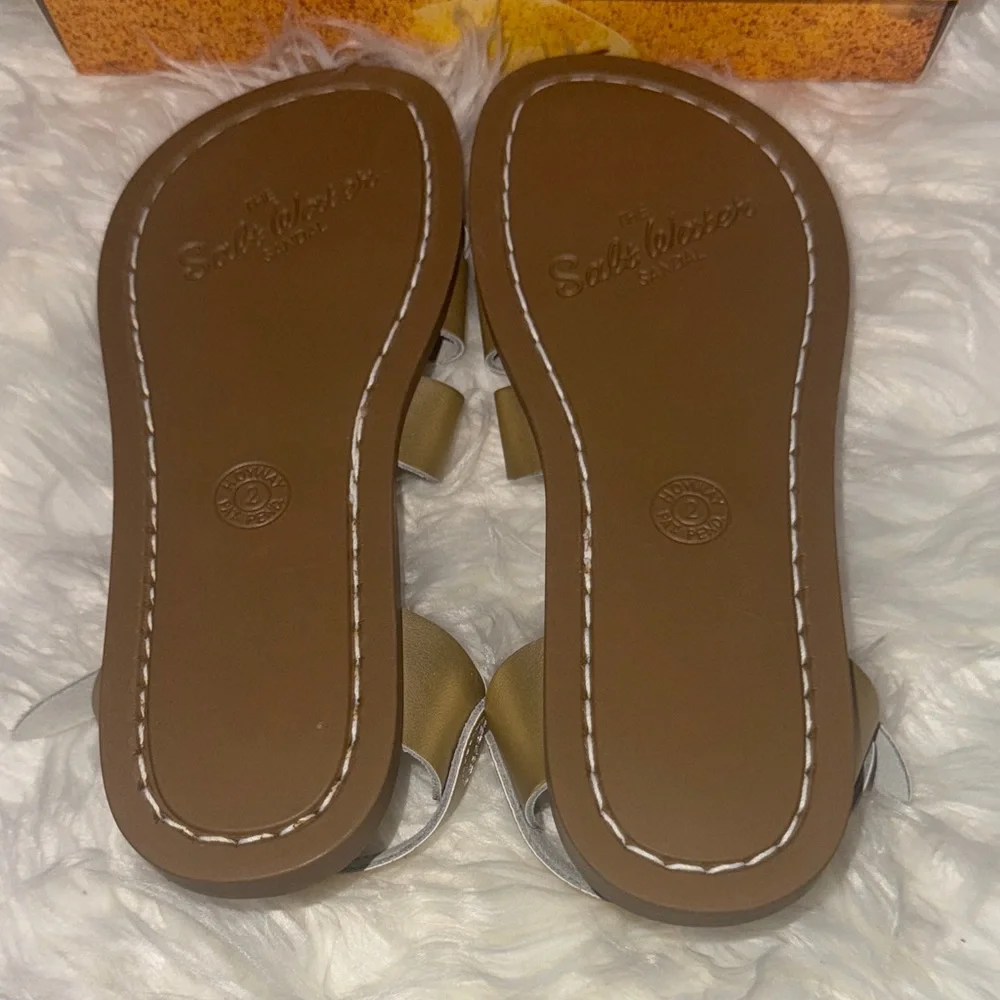 Salt Water Gold Sandals
